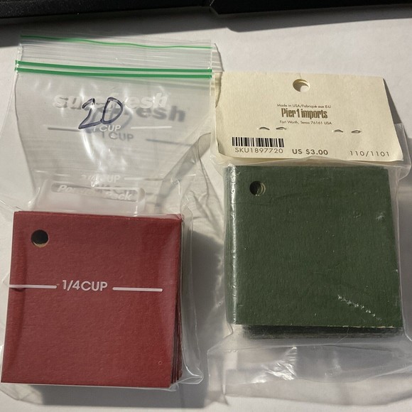 Pier One Imports Red Green Holiday Christmas Gift Tags New - Picture 2 of 4